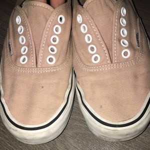Peach colored vans